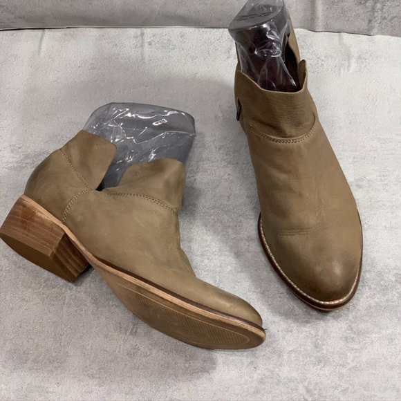 Seychelles Shoes - Seychelles Tan Soft Leather Bait Block Heel Bootie